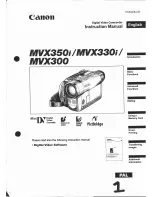 Canon MVX 350 i Instruction Manual preview