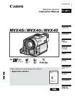 Preview for 1 page of Canon MVX-45i Instruction Manual