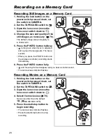 Предварительный просмотр 28 страницы Canon MVX1S Instruction Manual