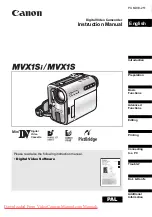 Canon mvx1sI Instruction Manual preview