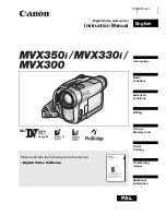 Canon MVX350i Instruction Manual preview