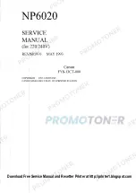 Предварительный просмотр 1 страницы Canon NP-6020 Service Manual