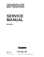 Canon NP6045 Service Manual предпросмотр