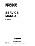 Предварительный просмотр 1 страницы Canon NP6085 Service Manual