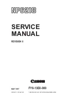 Canon NP6218 Service Manual preview