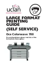 Canon Oce ColorWave 700 Printing Manual preview