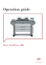 Preview for 1 page of Canon Oce Colr Wave 500 Operation Manual