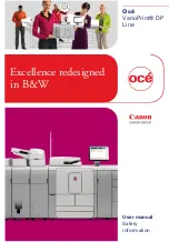 Preview for 1 page of Canon Oce VarioPrint DP Line User Manual