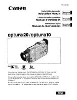 Предварительный просмотр 1 страницы Canon Optura 10 Instruction Manual