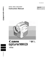 Canon Optura 100 MC Instruction Manual предпросмотр