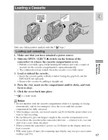 Предварительный просмотр 17 страницы Canon Optura 100 MC Instruction Manual