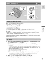 Предварительный просмотр 19 страницы Canon Optura 100 MC Instruction Manual