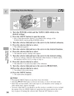 Предварительный просмотр 38 страницы Canon Optura 100 MC Instruction Manual