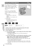 Предварительный просмотр 78 страницы Canon Optura 100 MC Instruction Manual