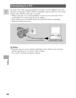 Предварительный просмотр 98 страницы Canon Optura 100 MC Instruction Manual