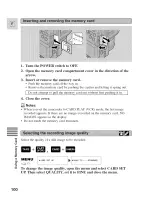 Предварительный просмотр 100 страницы Canon Optura 100 MC Instruction Manual