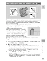 Предварительный просмотр 103 страницы Canon Optura 100 MC Instruction Manual