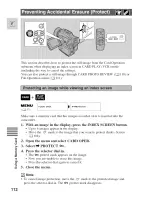 Предварительный просмотр 112 страницы Canon Optura 100 MC Instruction Manual