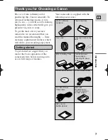 Preview for 7 page of Canon Optura 100 Instruction Manual