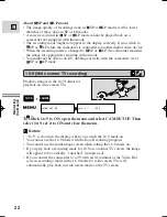 Preview for 22 page of Canon Optura 100 Instruction Manual