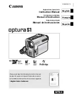 Canon Optura S1 Instruction Manual preview