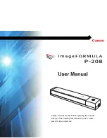 Предварительный просмотр 1 страницы Canon P-208 User Manual