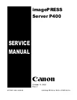 Canon P 400 Service Manual preview