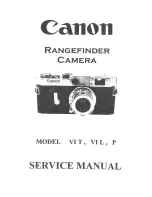 Предварительный просмотр 1 страницы Canon P Service Manual