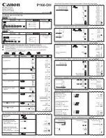 Предварительный просмотр 1 страницы Canon P160-DH Instructions