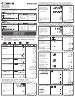 Preview for 1 page of Canon P170DH - Desktop Calculator, 12-Digit Fluorescent Instructions