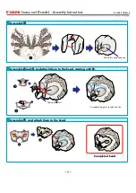 Предварительный просмотр 2 страницы Canon Paper Craft Snowy owl (Female) Assembly Instructions Manual