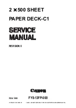 Canon PAPER DECK-C1 Service Manual предпросмотр