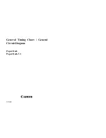 Canon Paper Deck-V1 General Timing Chart/General Circuit Diagram preview