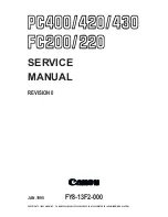 Canon PC400 Service Manual preview