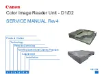 Canon Perfect Binder D1 Service Manual preview