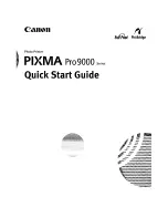 Предварительный просмотр 1 страницы Canon PI}{MA Pro 9000 Serie? Quick Start Manual