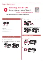 Предварительный просмотр 3 страницы Canon PIXMA HOME OFFICE TR4600 Series Getting Started