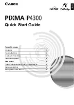 Предварительный просмотр 3 страницы Canon Pixma iP4300 Series Quick Start Manual