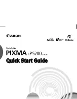 Preview for 1 page of Canon Pixma iP5200 Series Quick Start Manual