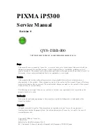 Preview for 1 page of Canon PIXMA IP5300 Service Manual