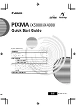 Canon PIXMA iX4000 Quick Start Manual preview