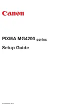 Canon PIXMA MG4220 Setup Manual preview