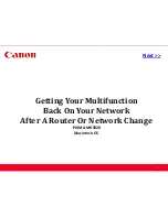 Canon PIXMA MG5320 Series Network Setup Manual preview