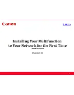 Canon PIXMA MG6220 Installing Network Installation Manual предпросмотр