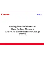 Canon PIXMA MG6220 Installing Network Setup Manual предпросмотр