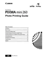 Canon PIXMA mini260 Photo Printing Manual предпросмотр