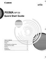 Preview for 1 page of Canon PIXMA MP130 Quick Start Manual