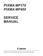 Canon PIXMA MP170 Service Manual предпросмотр