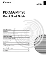 Предварительный просмотр 3 страницы Canon PIXMA MP190 Quick Start Manual