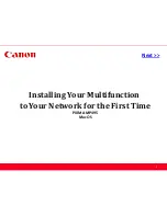 Preview for 1 page of Canon PIXMA MP495 Series Installation Manual